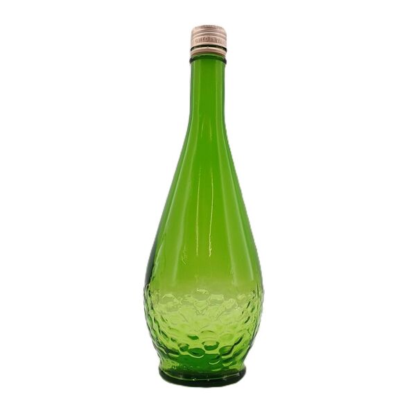 Metal Wine Rack Grape Vine Design Table Counter Holder w/ Green Bottle - Picture 6 of 16